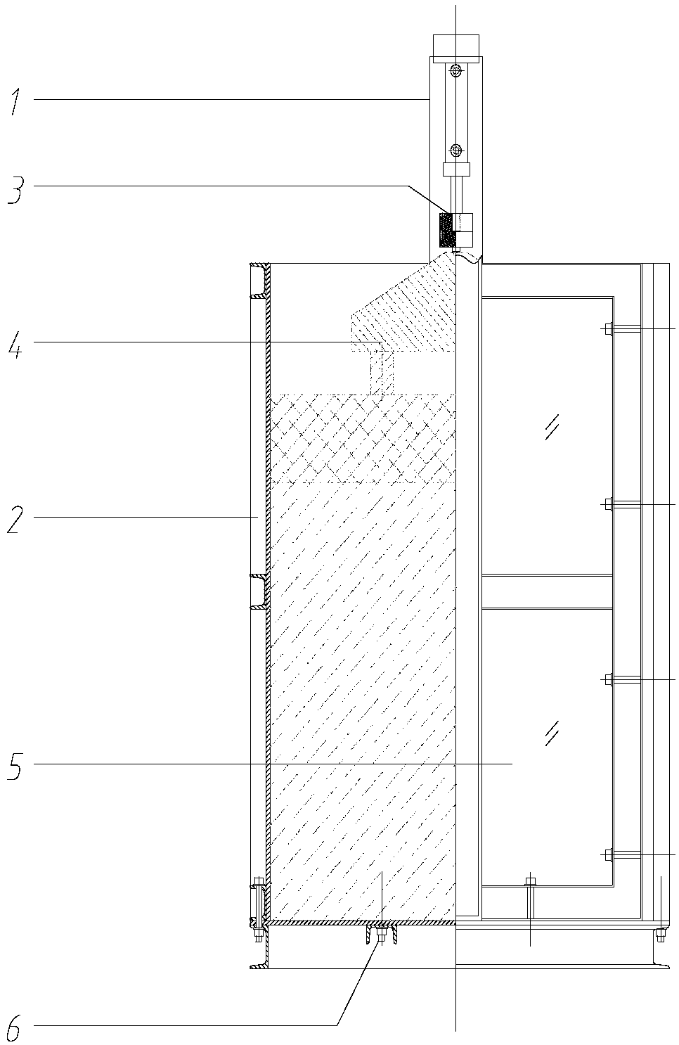 Test system capable of researching foundation mechanical behavior under action of cyclic moving load