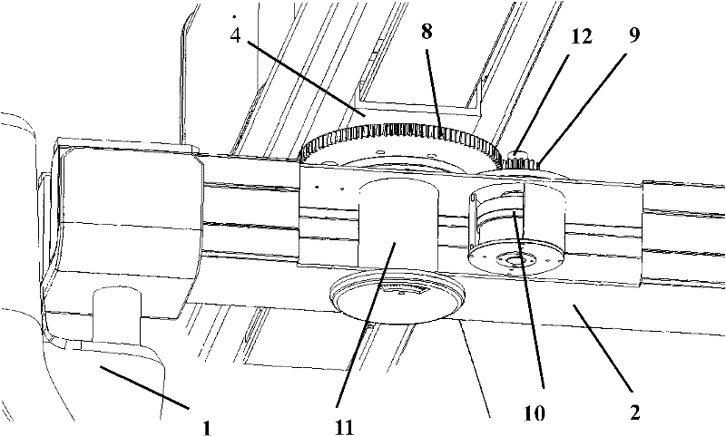 Locking device for rotary arm of radiographic system