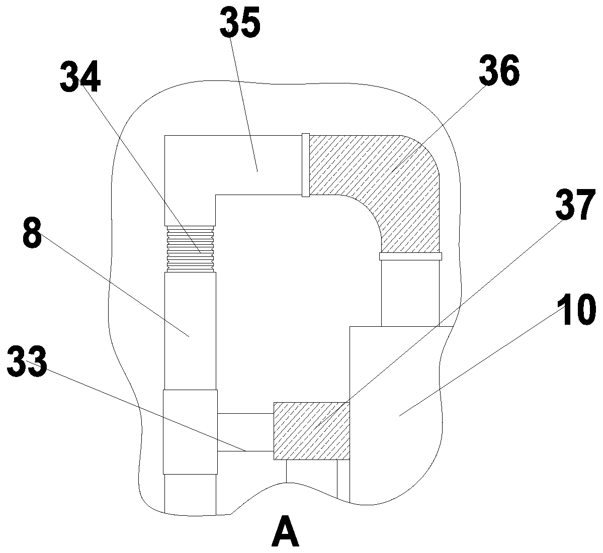 Pavement repairing device for highway engineering