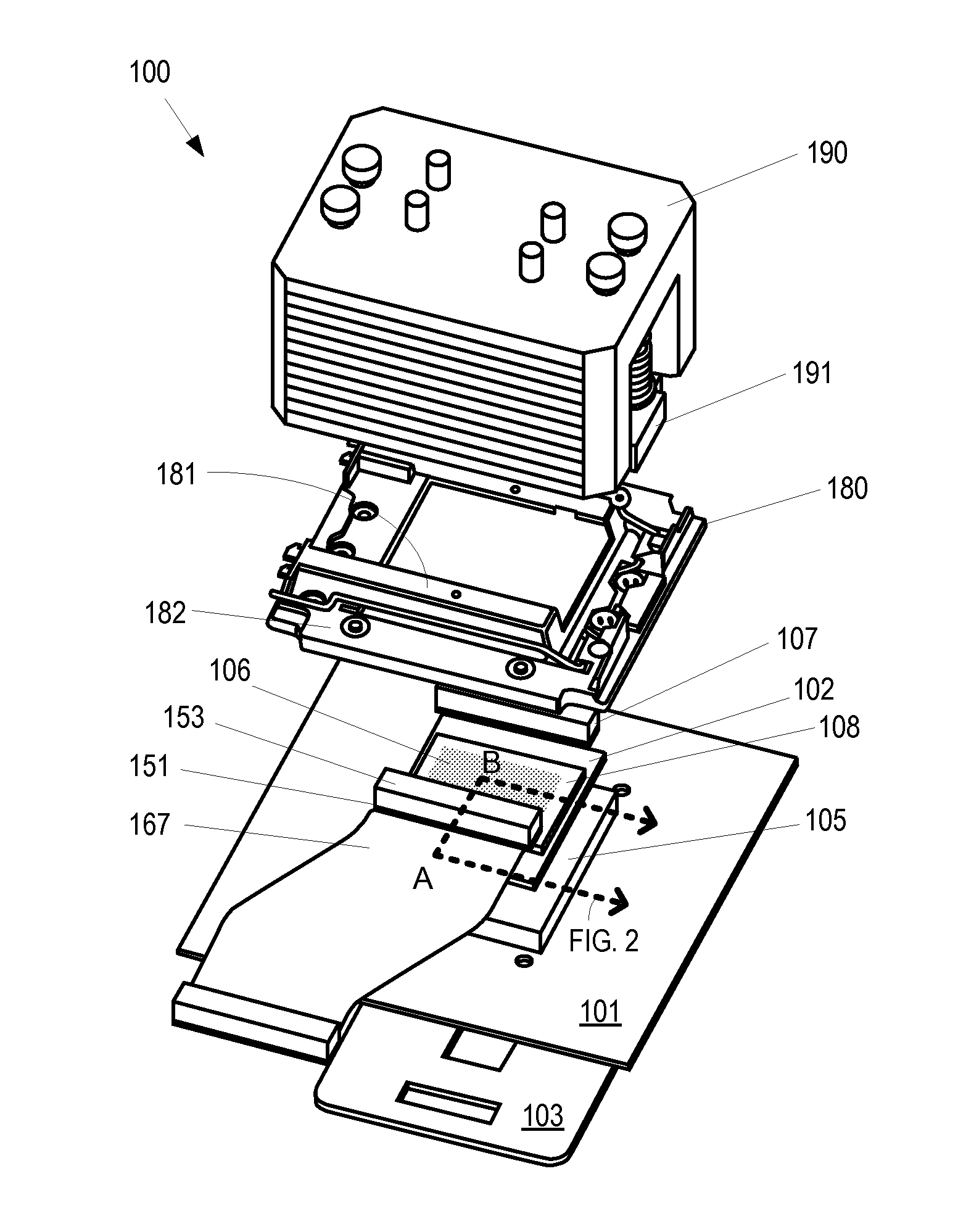 Low profile zero/low insertion force package top side flex cable connector architecture