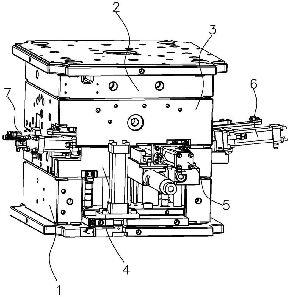 Automobile air inlet pipe injection mold easy to demold