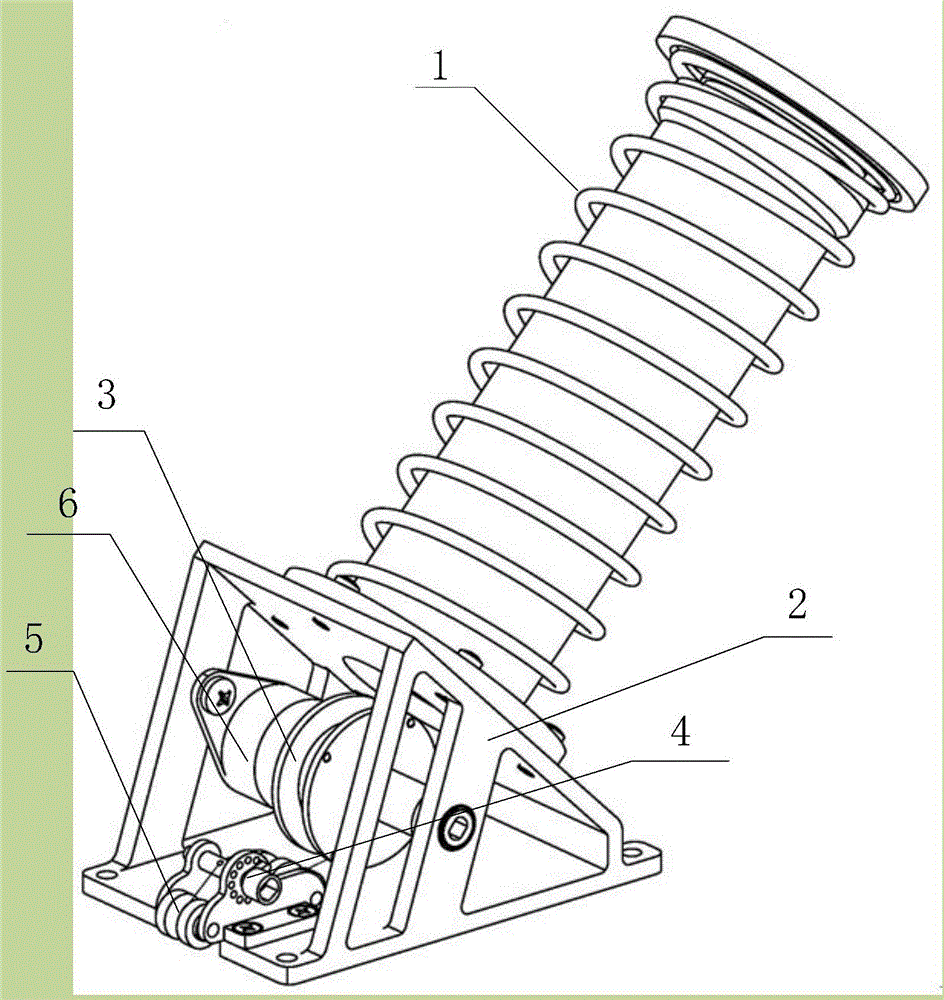 Telescopic satellite antenna