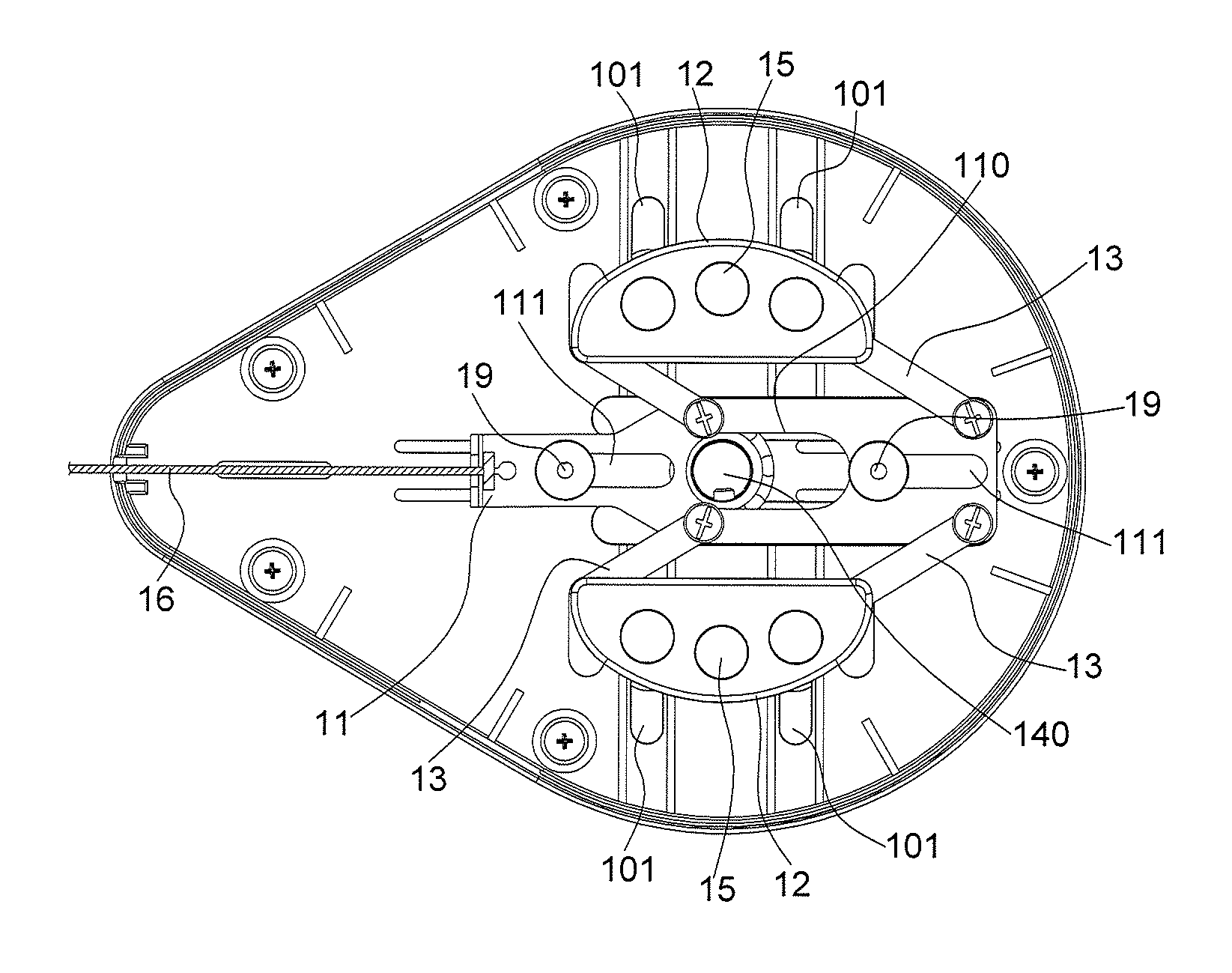 Resistance adjustment device for exerciser