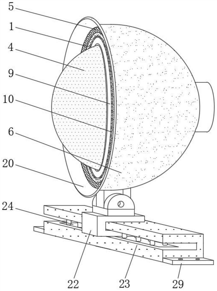 A kind of LED lighting lamp with waterproof and dustproof function