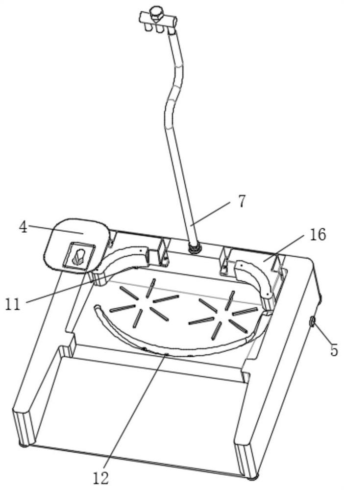 Cleaning device of handheld scrubber