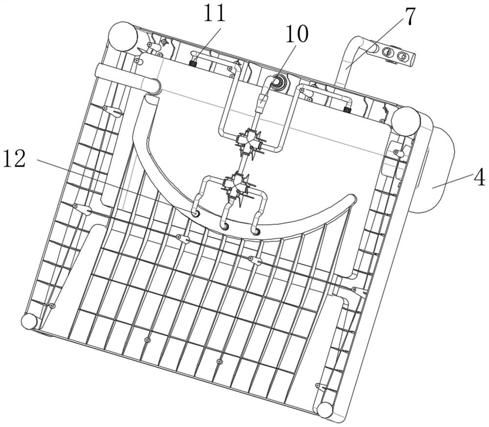 Cleaning device of handheld scrubber