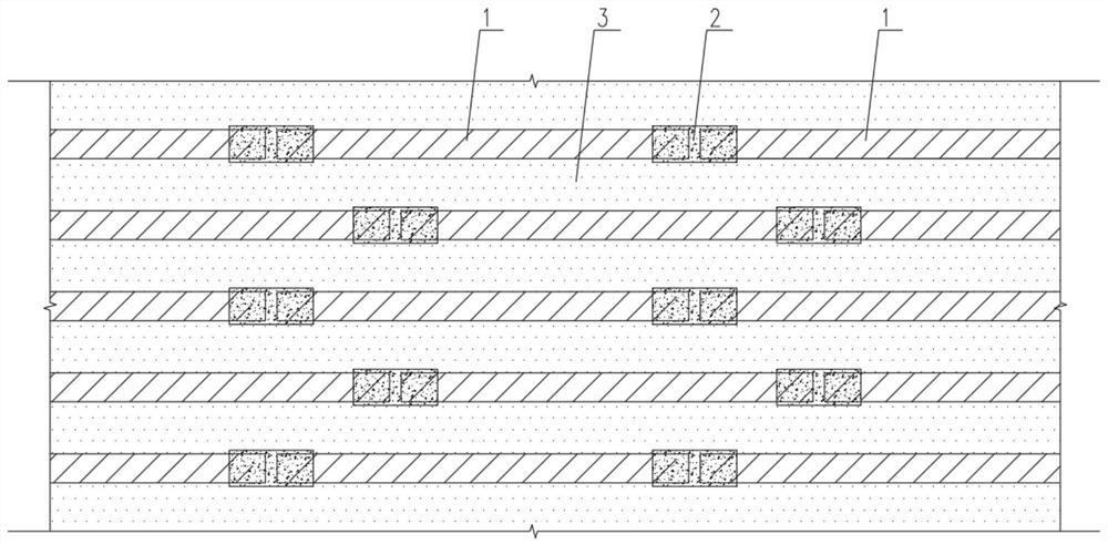 Bamboo-based composite cavity structural slab and construction process