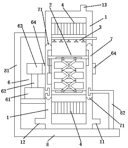 Rotary extendable nitrogen cooling device and cooling method thereof ...