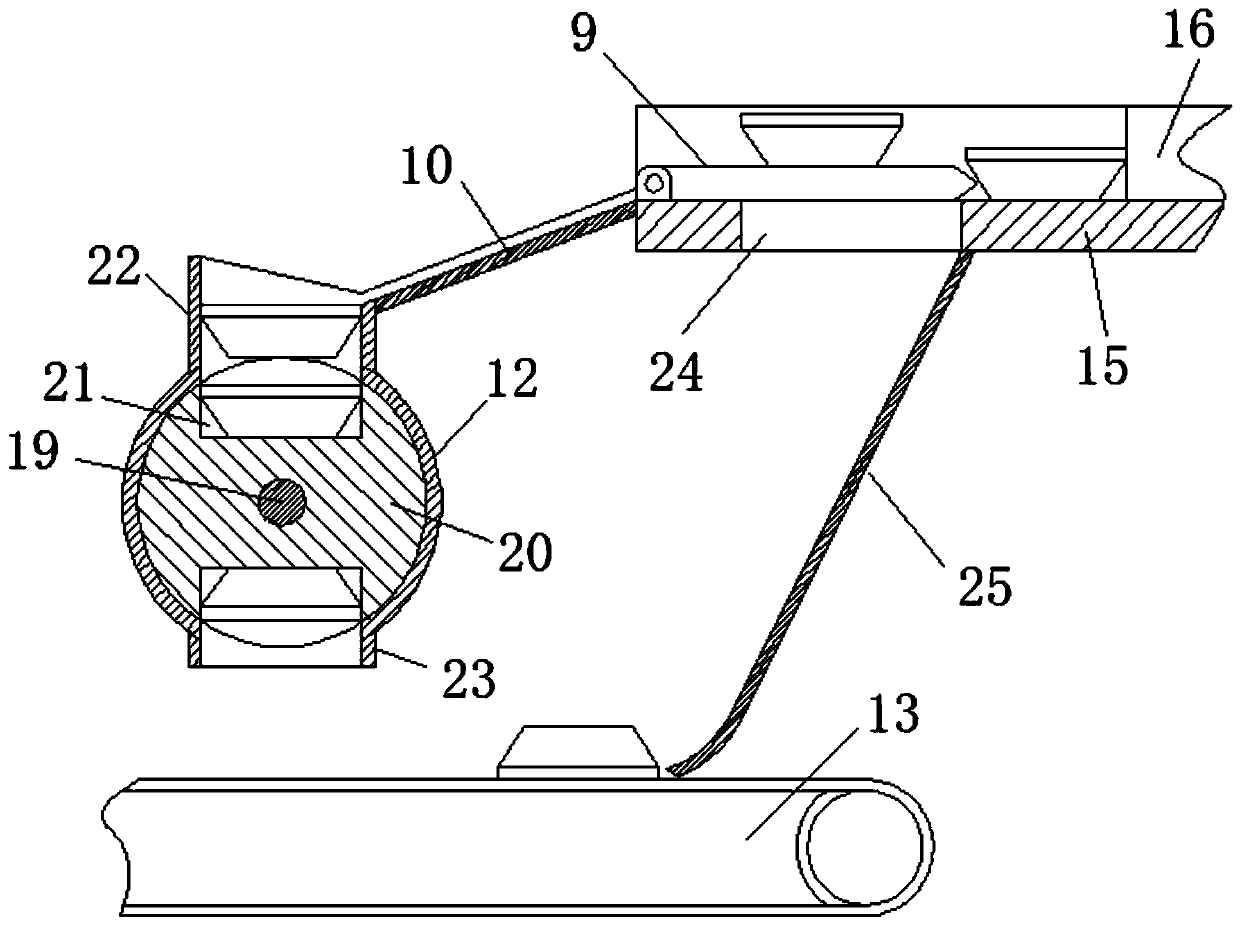 Conveyor for alarm workpiece production and using method thereof