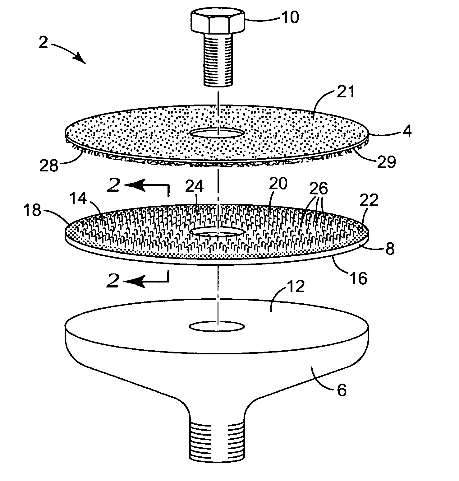 Attachment system for a sanding tool