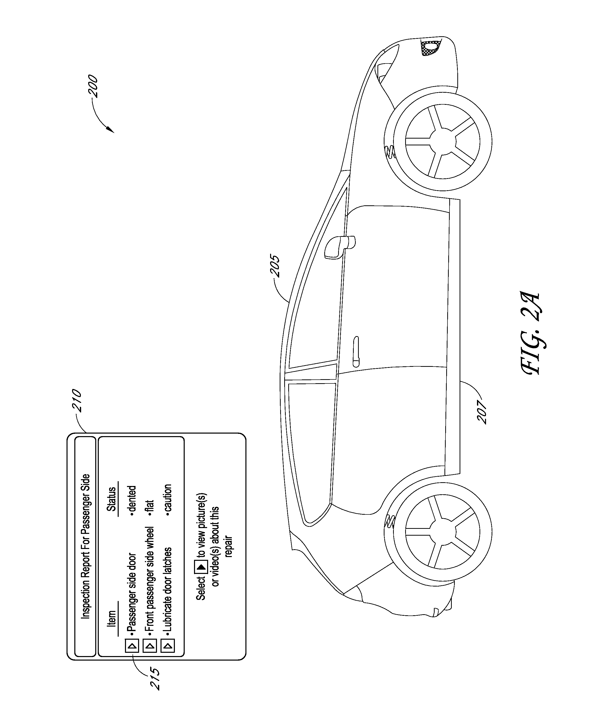 Inspection reporting including a 3D vehicle model