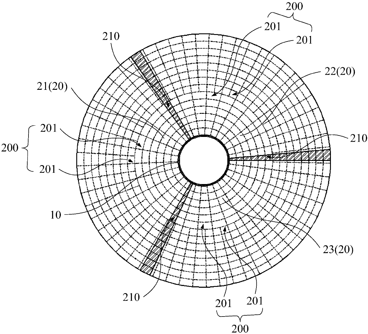 Offshore wind power foundation erosion preventing device