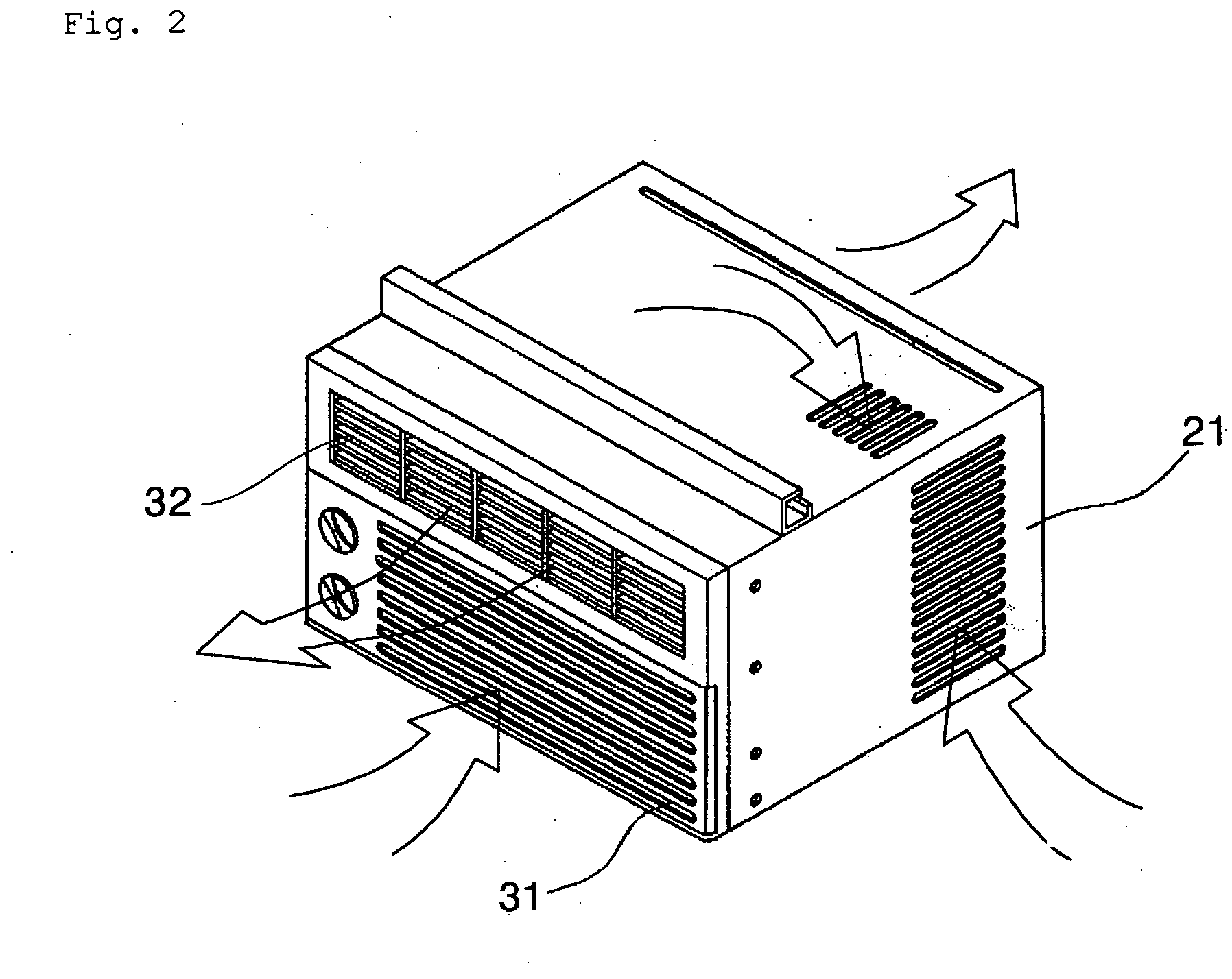 Integral type air conditioner and front panel thereof