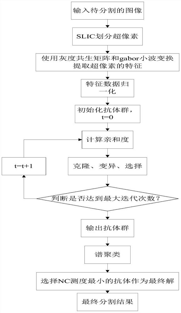 Image Segmentation Method Based on Superpixel and Immune Sparse Spectral Clustering