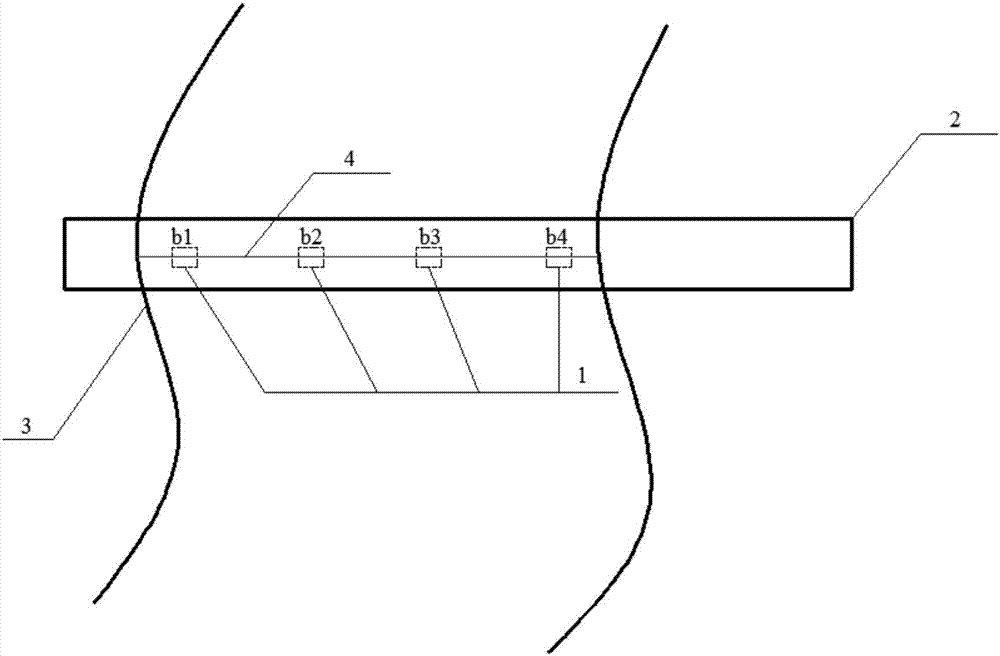 River mouth bridge engineering water blocking ratio measuring method and device