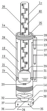 Flood prevention water level measuring ruler with alarm function and production method thereof