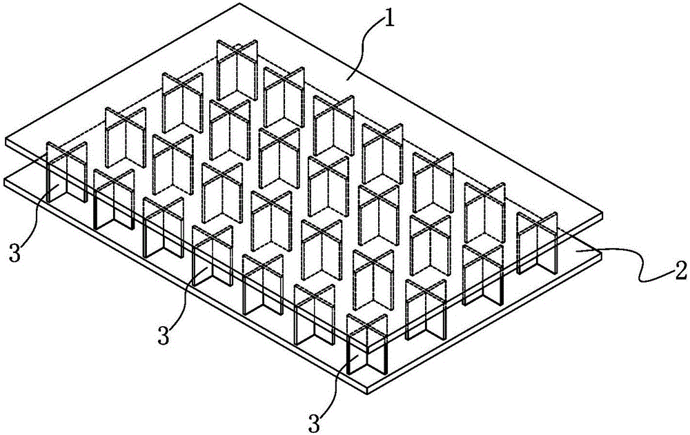 Shock resistance and noise reduction integrated lightweight cross-core latticed foam sandwich board and preparation method thereof