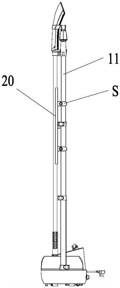 Ironing board and garment steamer