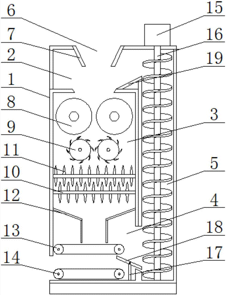 Straw recovering, smashing and cutting machine