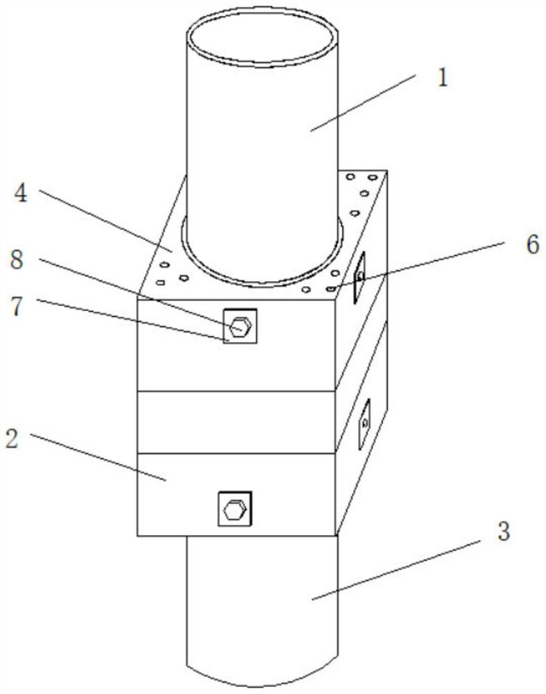 Splicing structure of fabricated concrete-filled steel pipe column