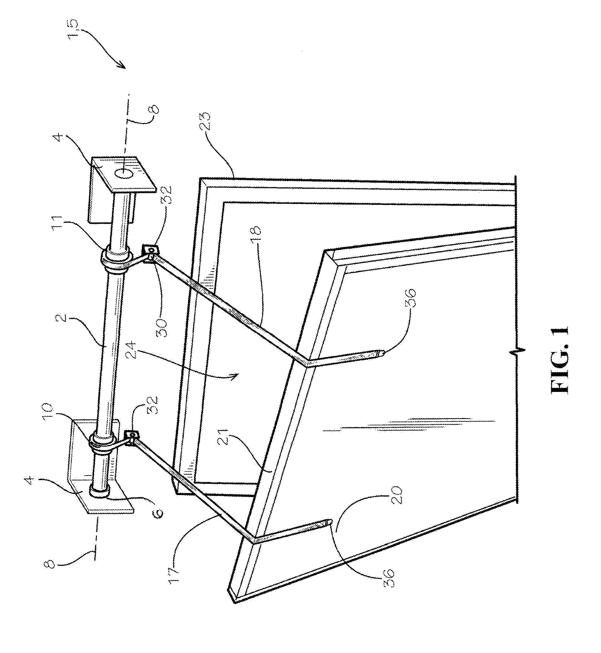 Pipe and Strap Operating Drive System for Door Mechanisms and Similar Structures