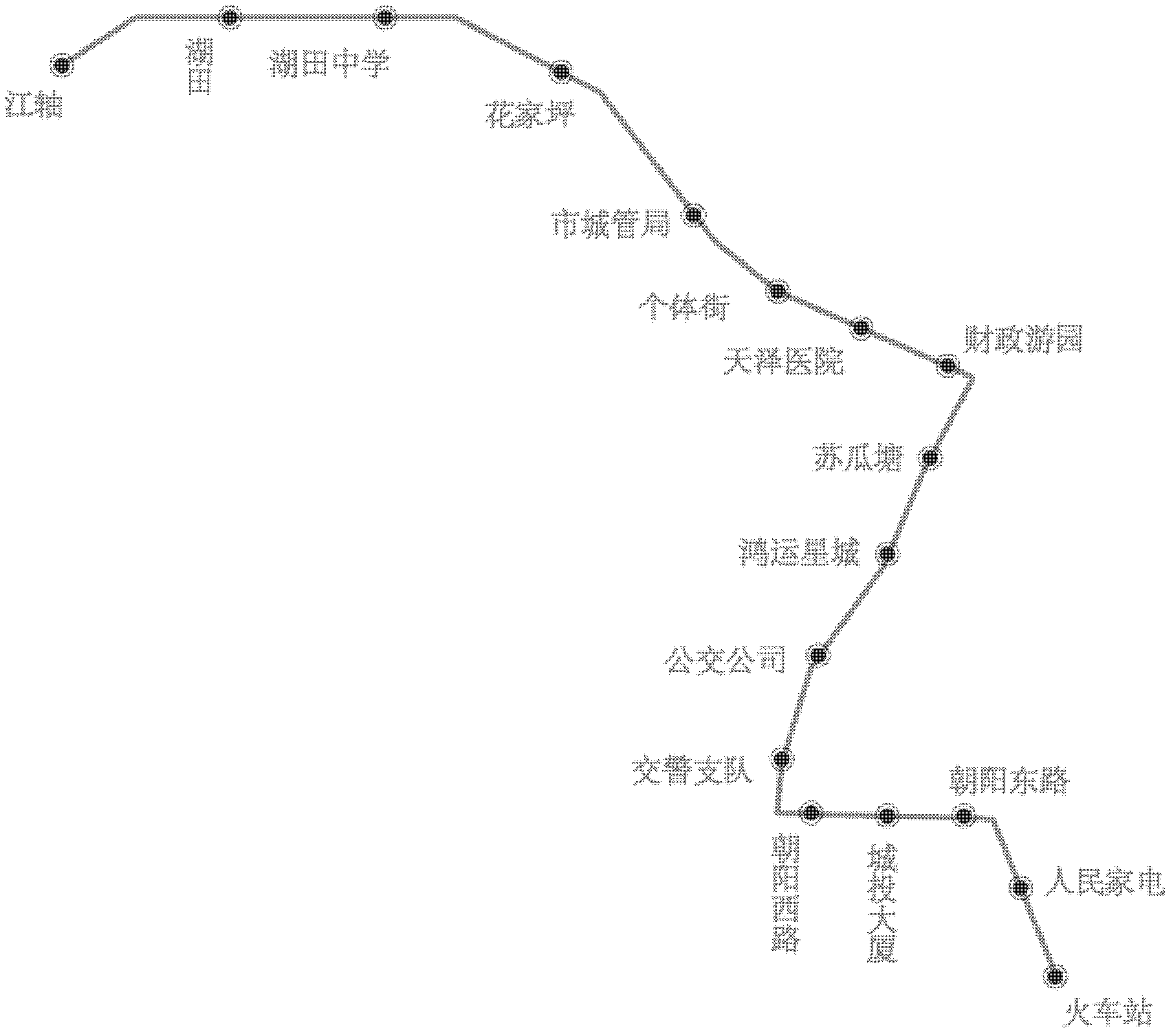 Method for forecasting travel time between bus stops