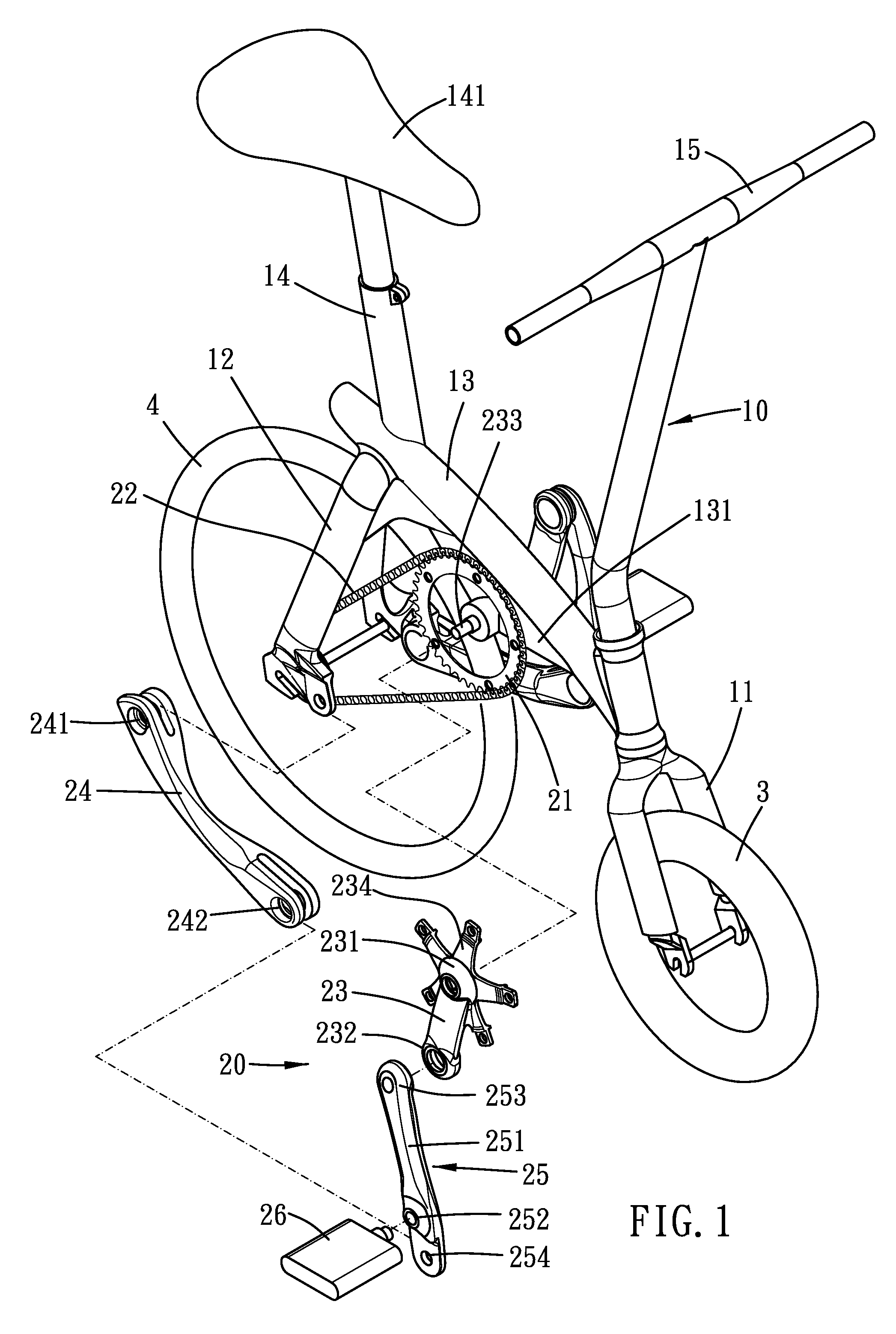 Driving mechanism and a bicycle using the same