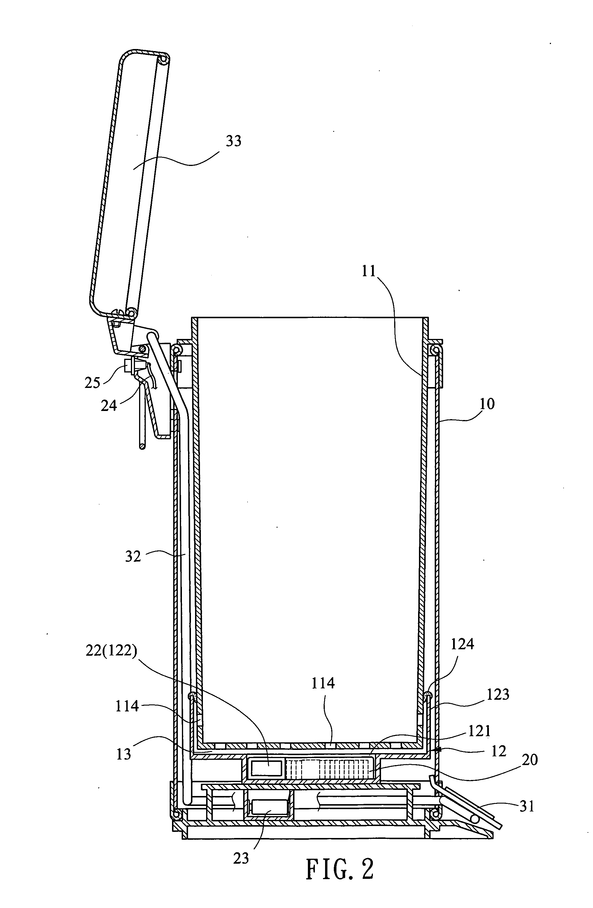 Trash can with function of sucking litterbag