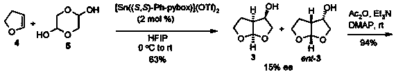 A kind of method for preparing darunavir intermediate