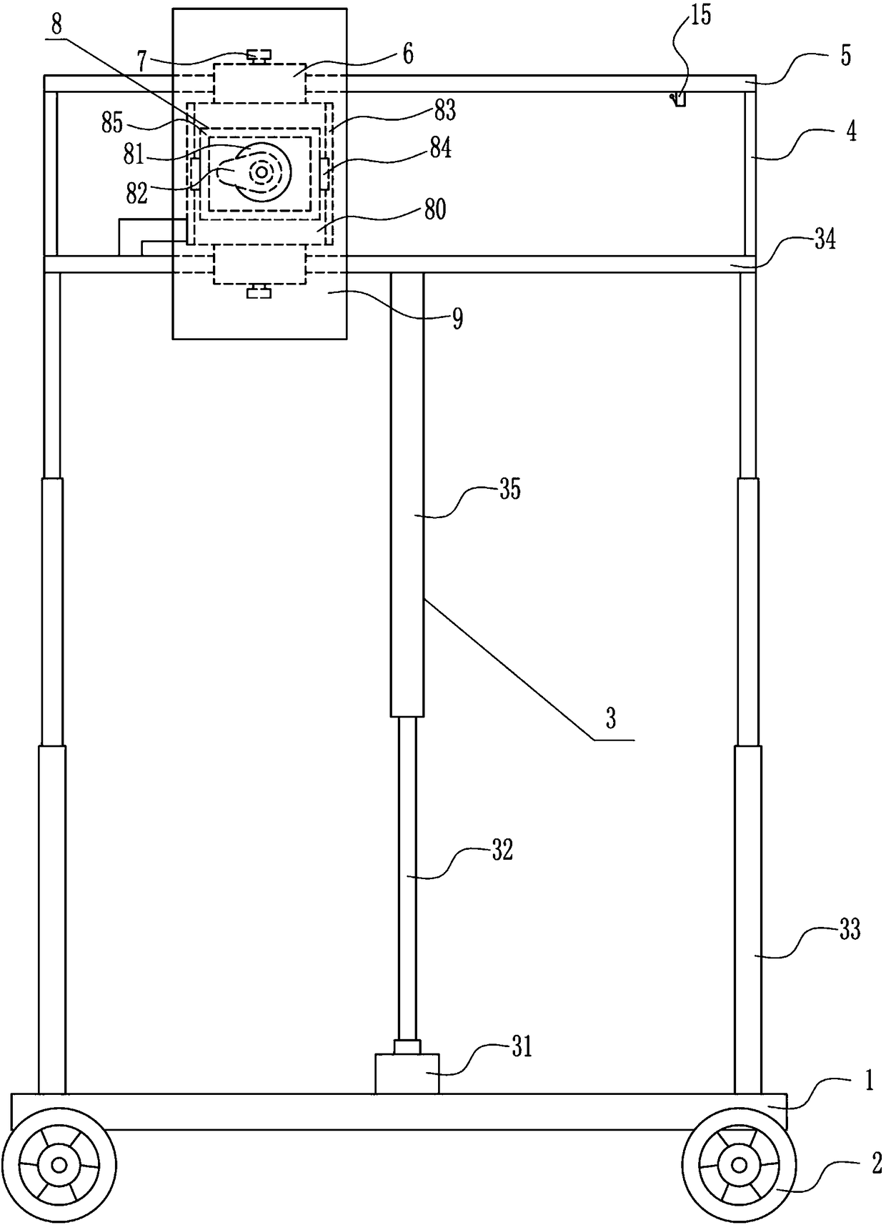 Putty wall space grinding equipment for decoration