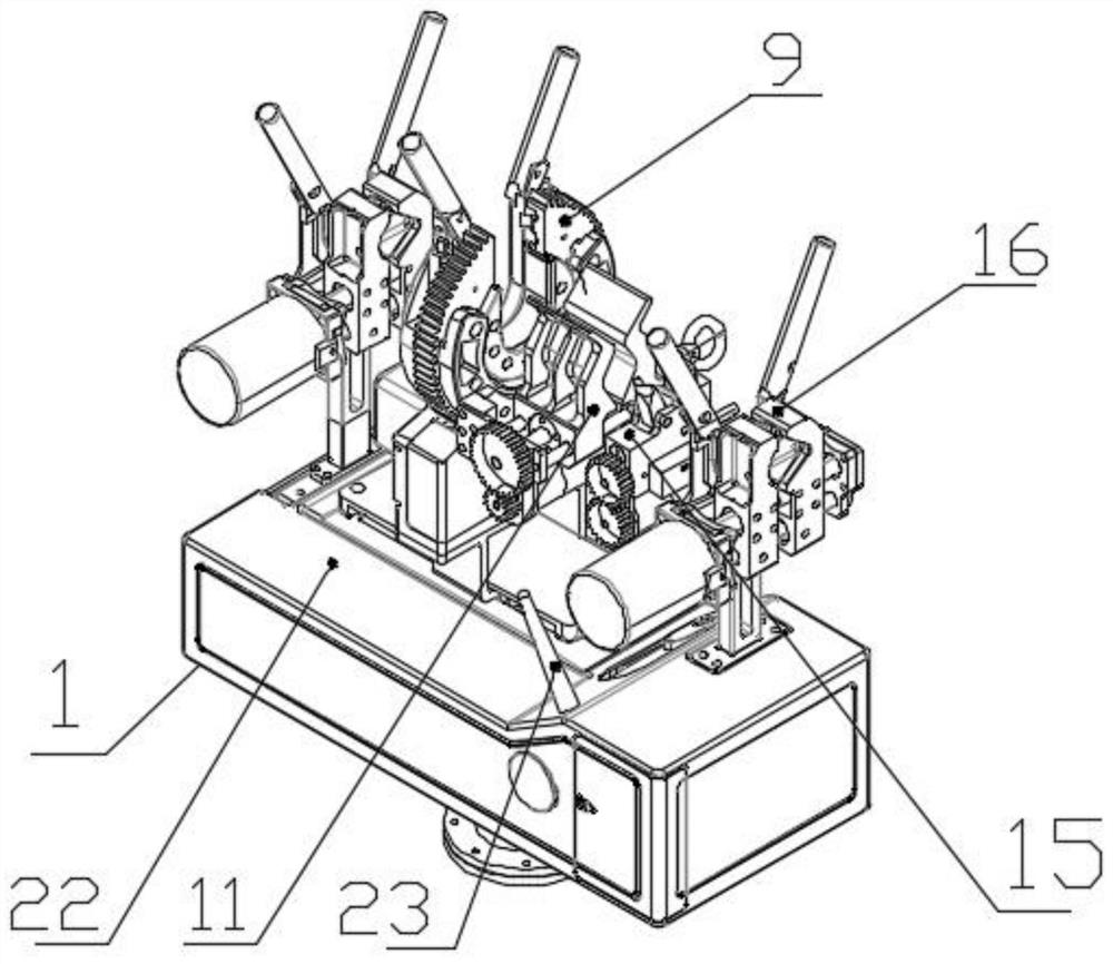 Hot-line work robot wire stripping tool