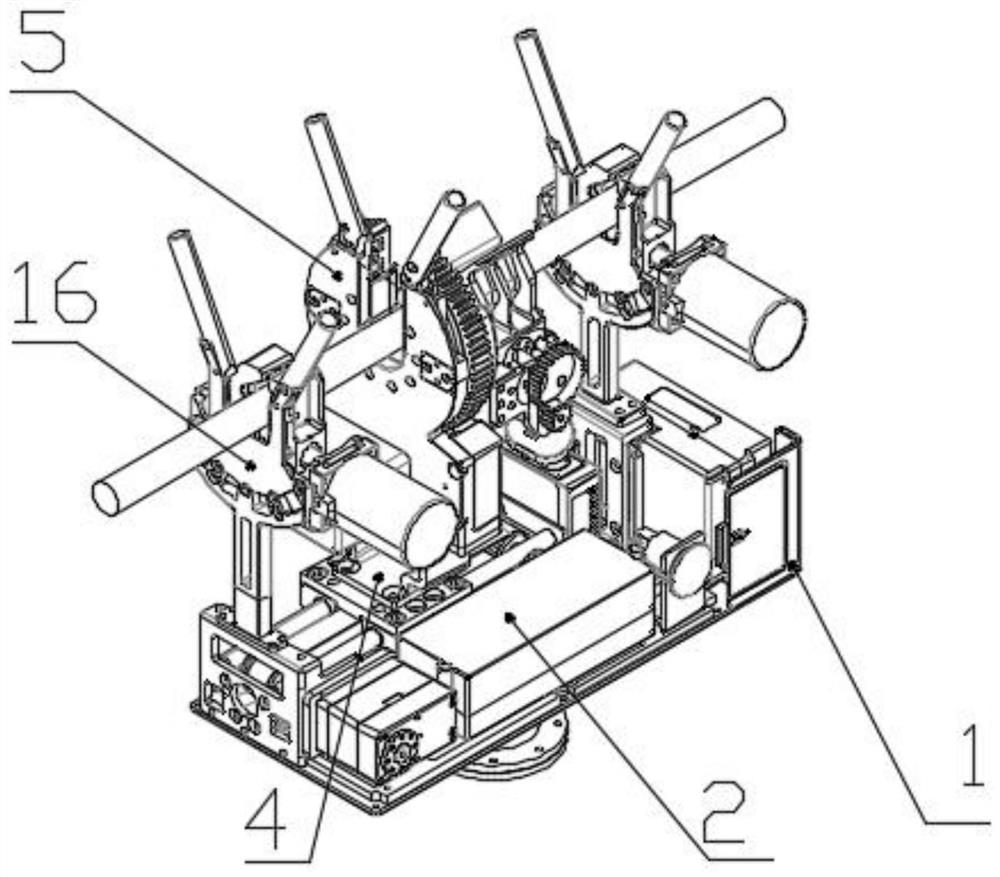 Hot-line work robot wire stripping tool