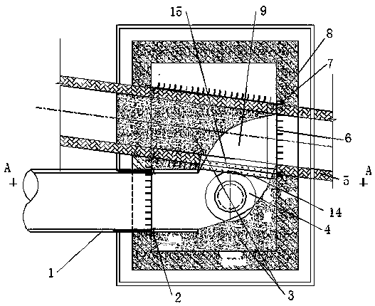 Alternation construction connection structure of new and old sewage connecting pipes