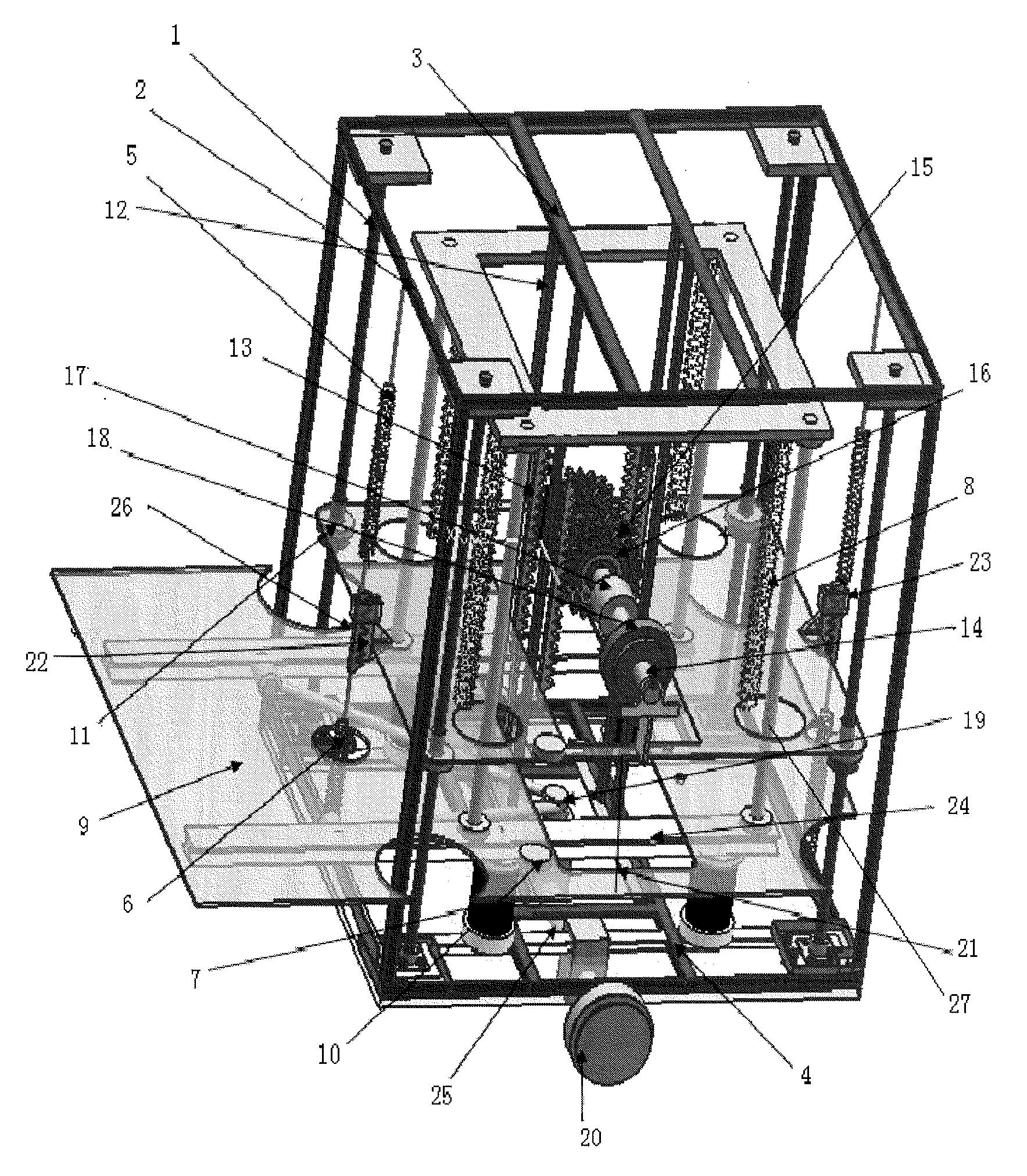 Method and structure for applying frequency resonance in automobile kinetic power generation