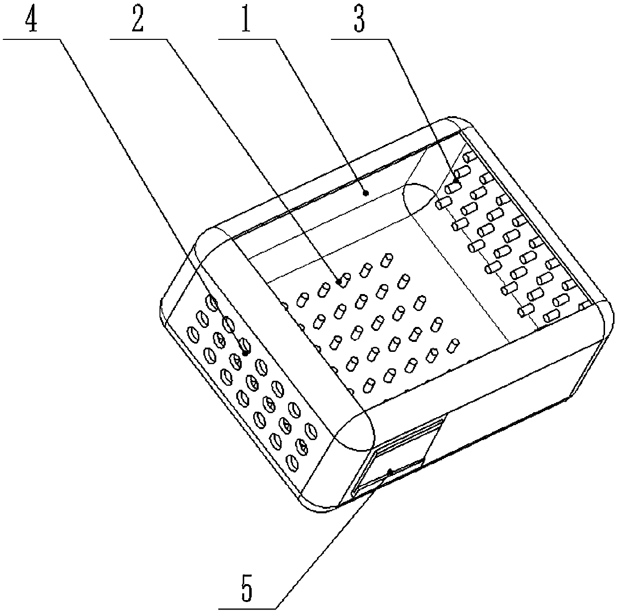 High-strength modular case and dustproof device thereof