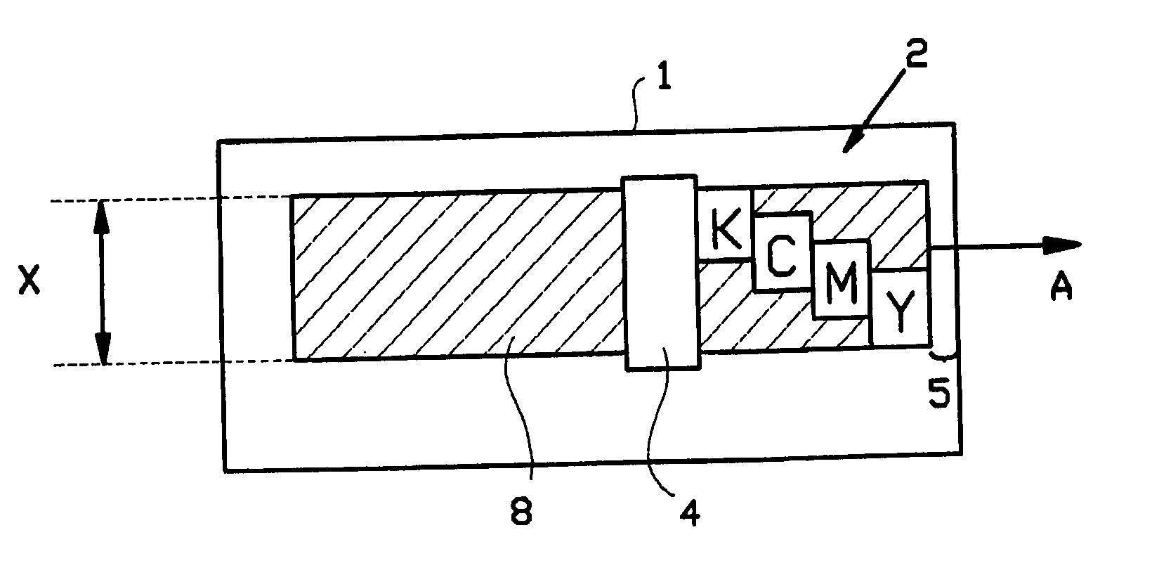 Method and printer for applying an ink image to a receiving material