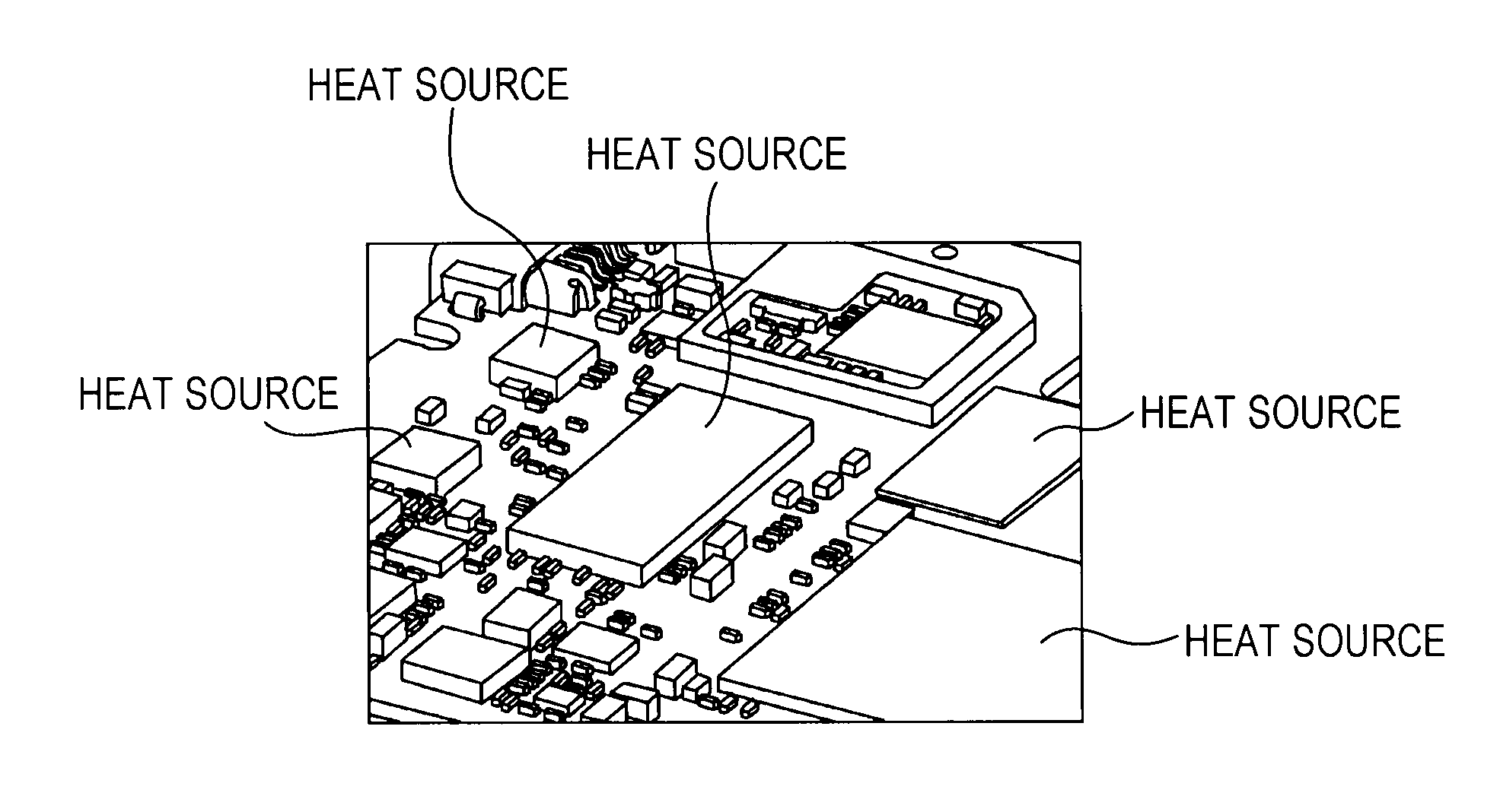 Electronic device and method of radiating heat from electronic device