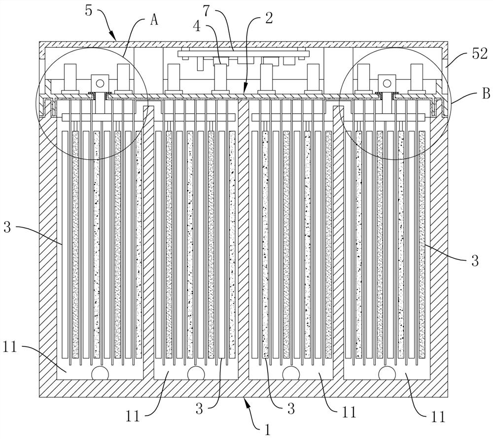 An ultrasonic lead-acid battery