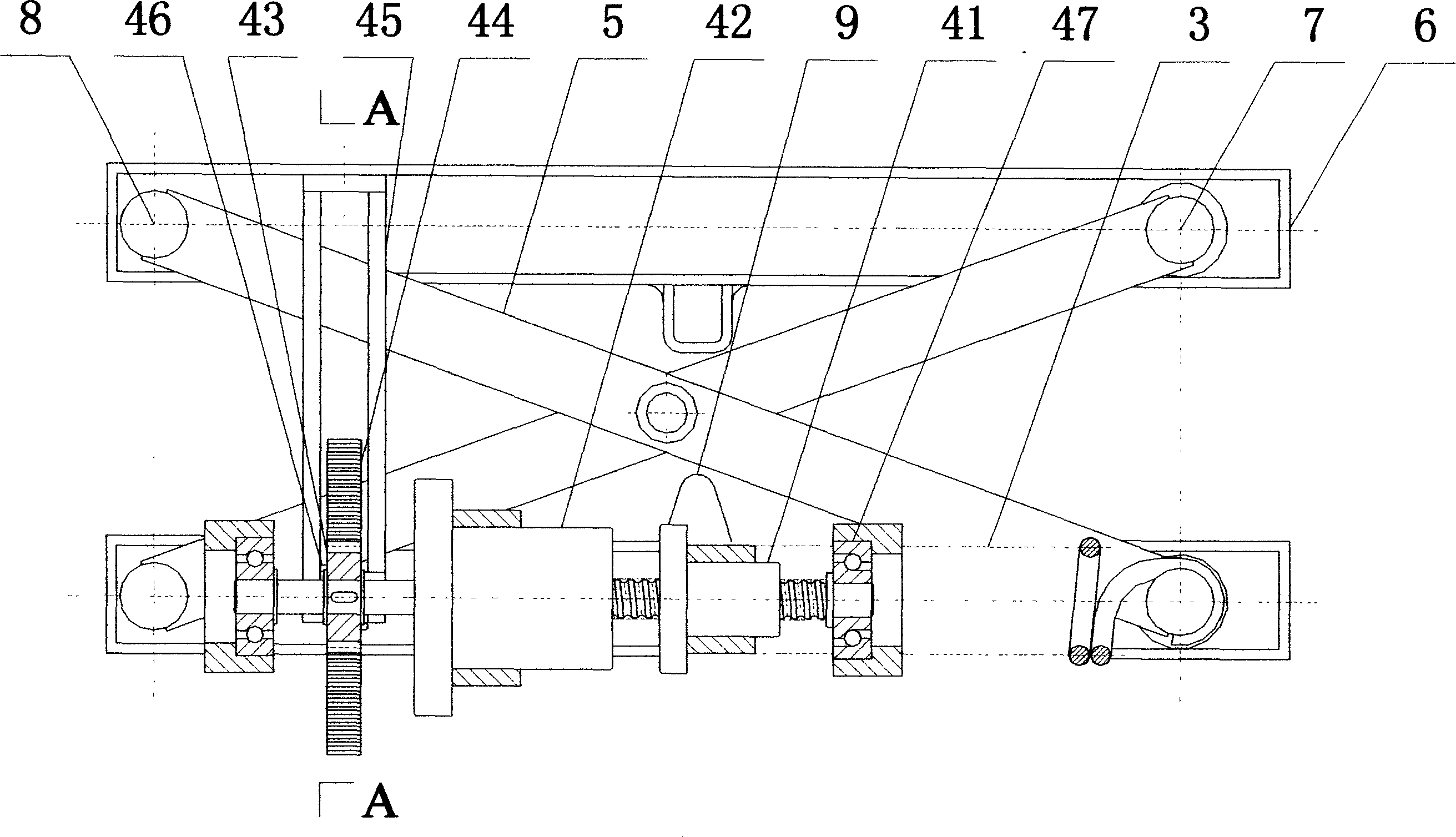 Mechanical shock-absorbing type suspension travel automatic regulator