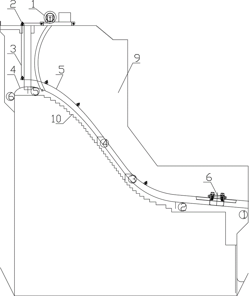 High and steep slope concrete sliding form traction control device