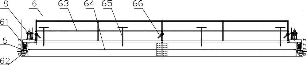 High and steep slope concrete sliding form traction control device