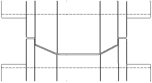 Continuous roller type cold bending forming method for sharp-angled rectangular tube