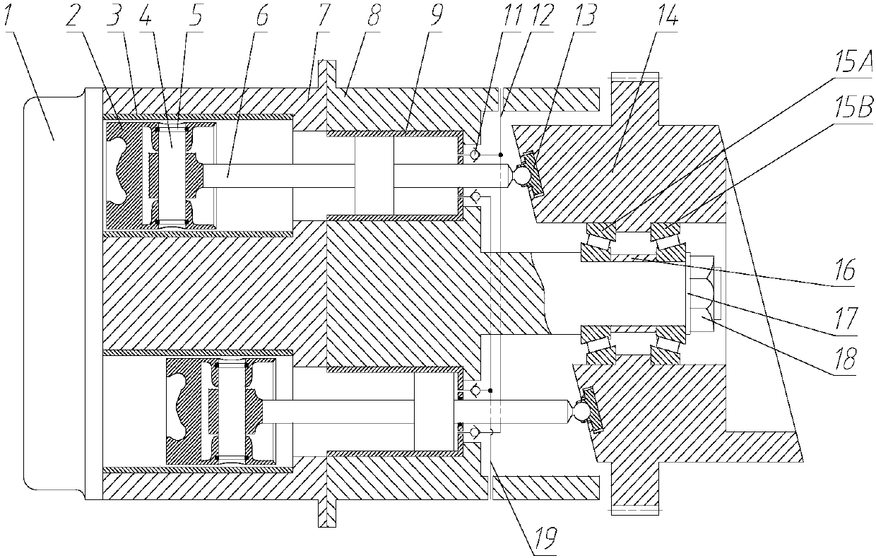 Oblique disk mechanism mechanical-hydraulic dual power engine