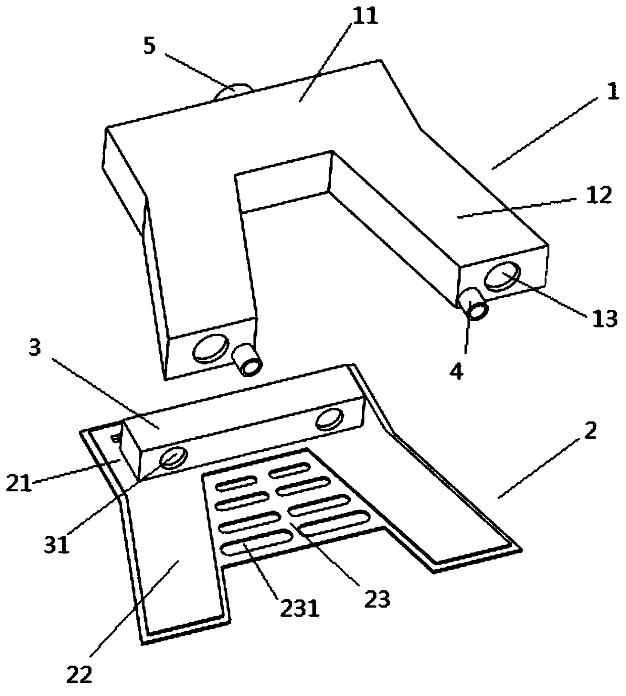 A liquid-cooled photovoltaic cell junction box and a working method thereof