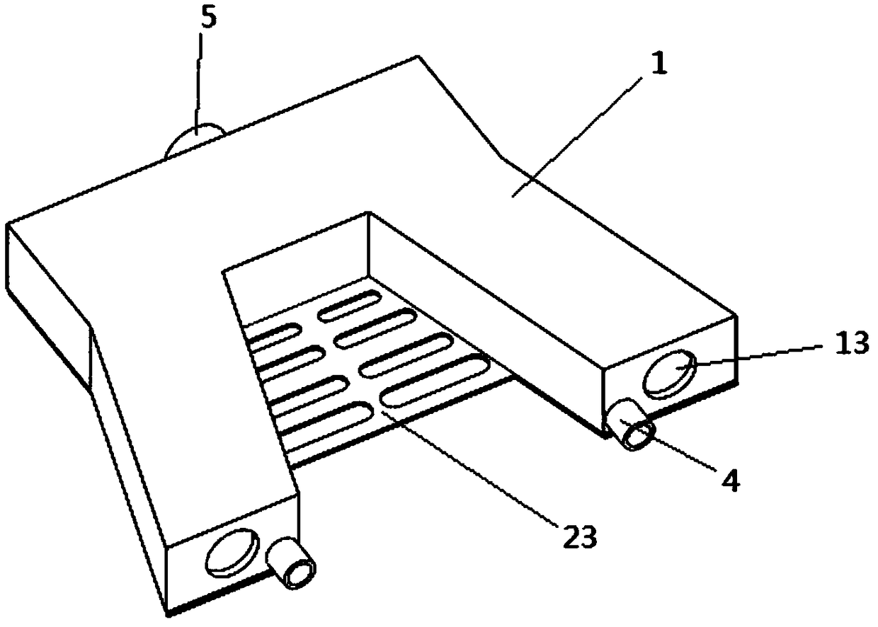 A liquid-cooled photovoltaic cell junction box and a working method thereof