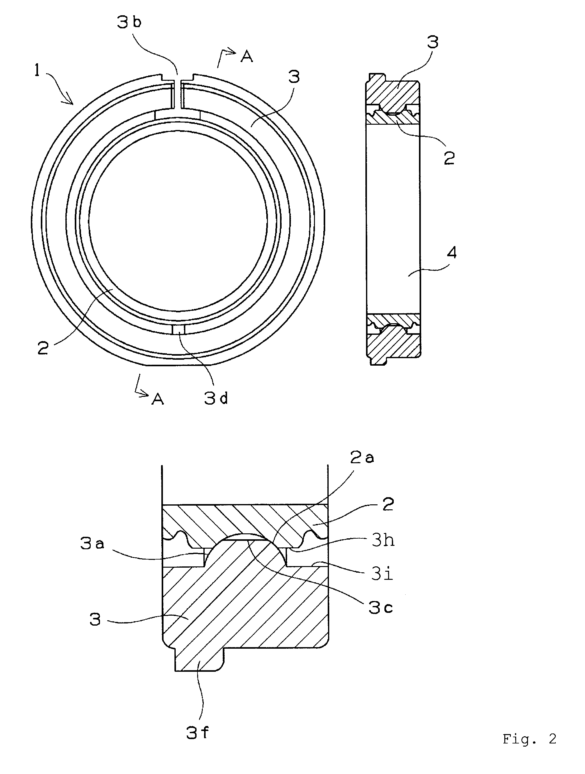 Sliding bearing and image forming apparatus