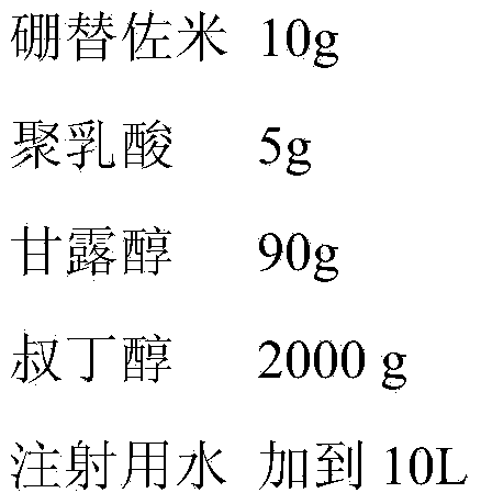 Preparation method for bortezomib for injection