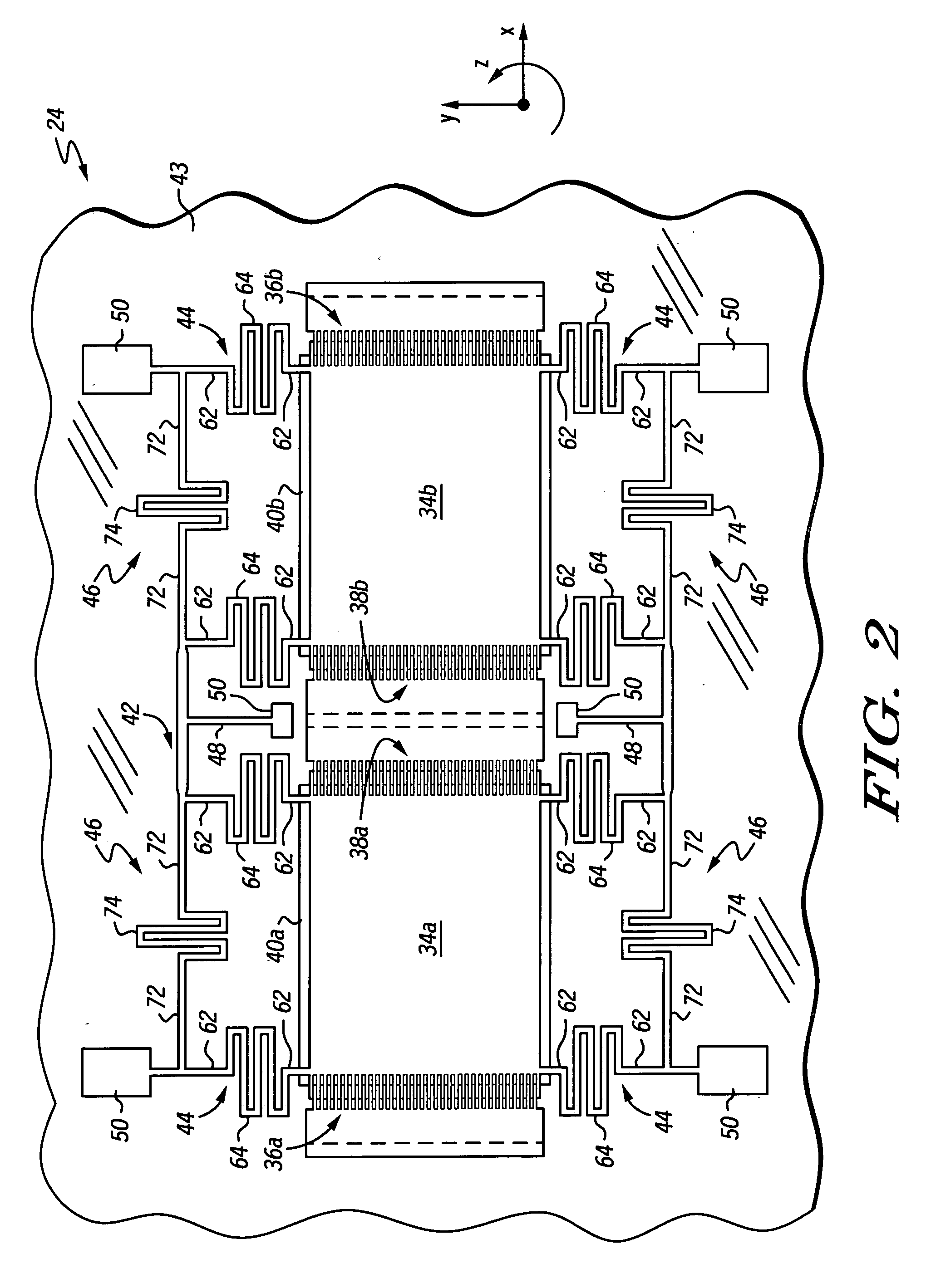 Flexible vibratory micro-electromechanical device