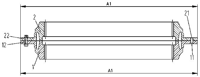 Technology for combining left-handed ring gear and right-handed ring gear into high-precision herringbone gear