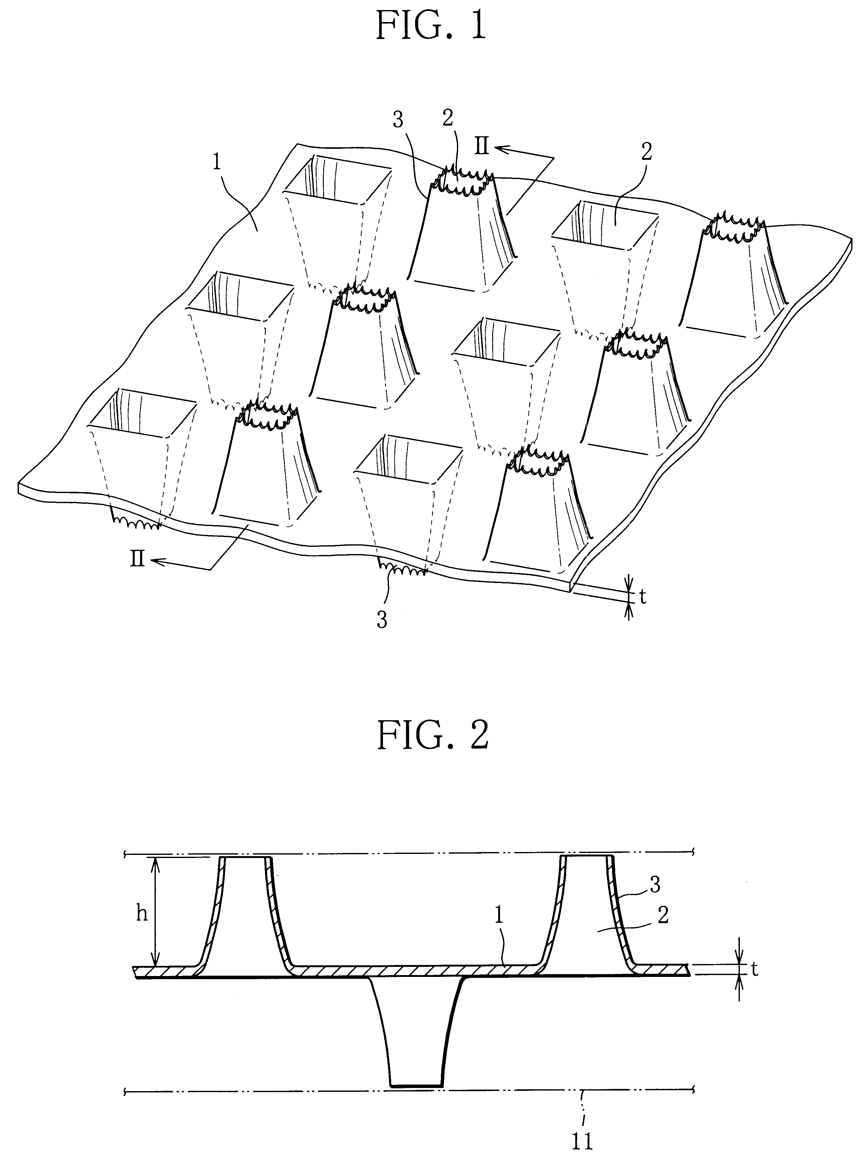 Current collector substrate in electrode for use in alkaline secondary battery, electrode using the same, and alkaline secondary battery having incorporated thereinto the electrode